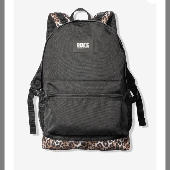 PINK Victoria's Secret Handbags - Victoria Secret Pink Campus Backpack Small Leopard